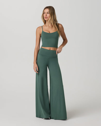 Halo Cami Women's Agate Green Performance Knit Top | Vuori shop