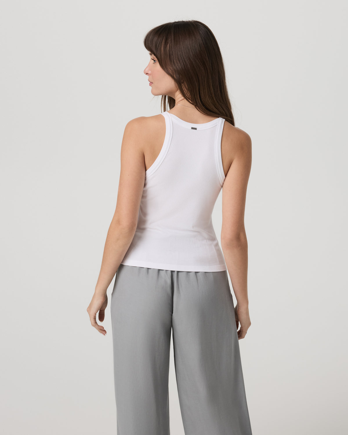 Cove Layering Tank Women's White Rib Knit Tank Top | Vuori sale