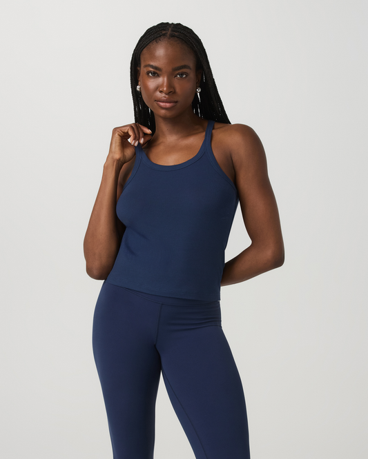Cove Layering Tank Women's Blue Coast Rib Knit Tank Top | Vuori for sale