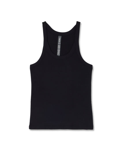 Cove Layering Tank Women's Black Rib Knit Tank Top | Vuori outlet