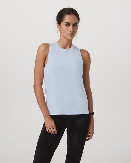 Energy Top - Long Women's Soft Sky Heather Tank Top | Vuori online