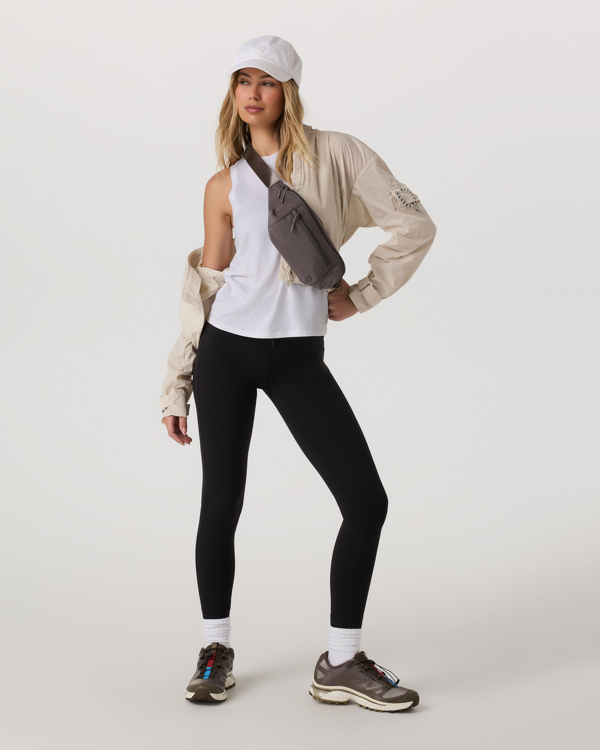 Energy Top Long Women's White Performance Tank Top | Vuori discount