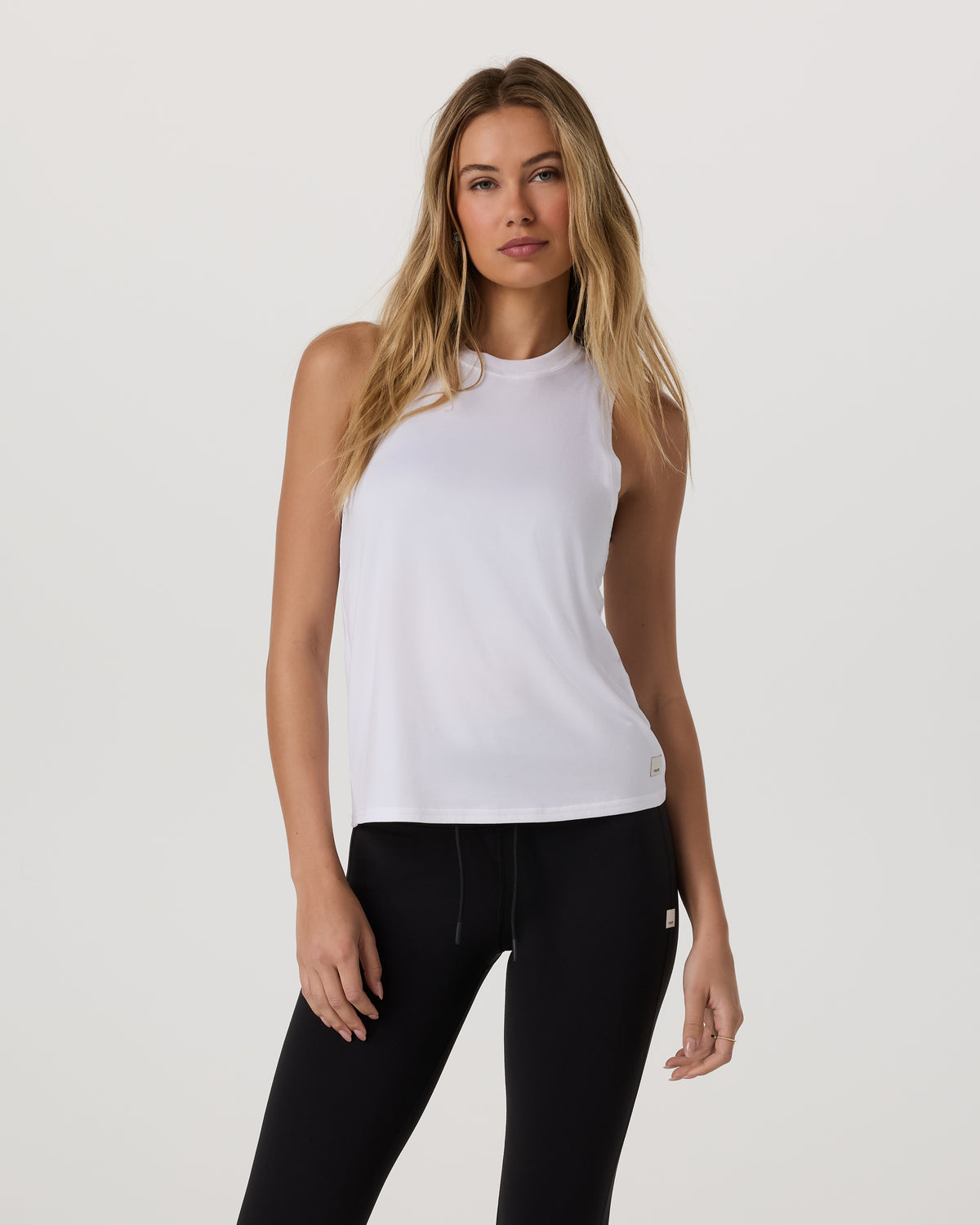 Energy Top Long Women's White Performance Tank Top | Vuori discount