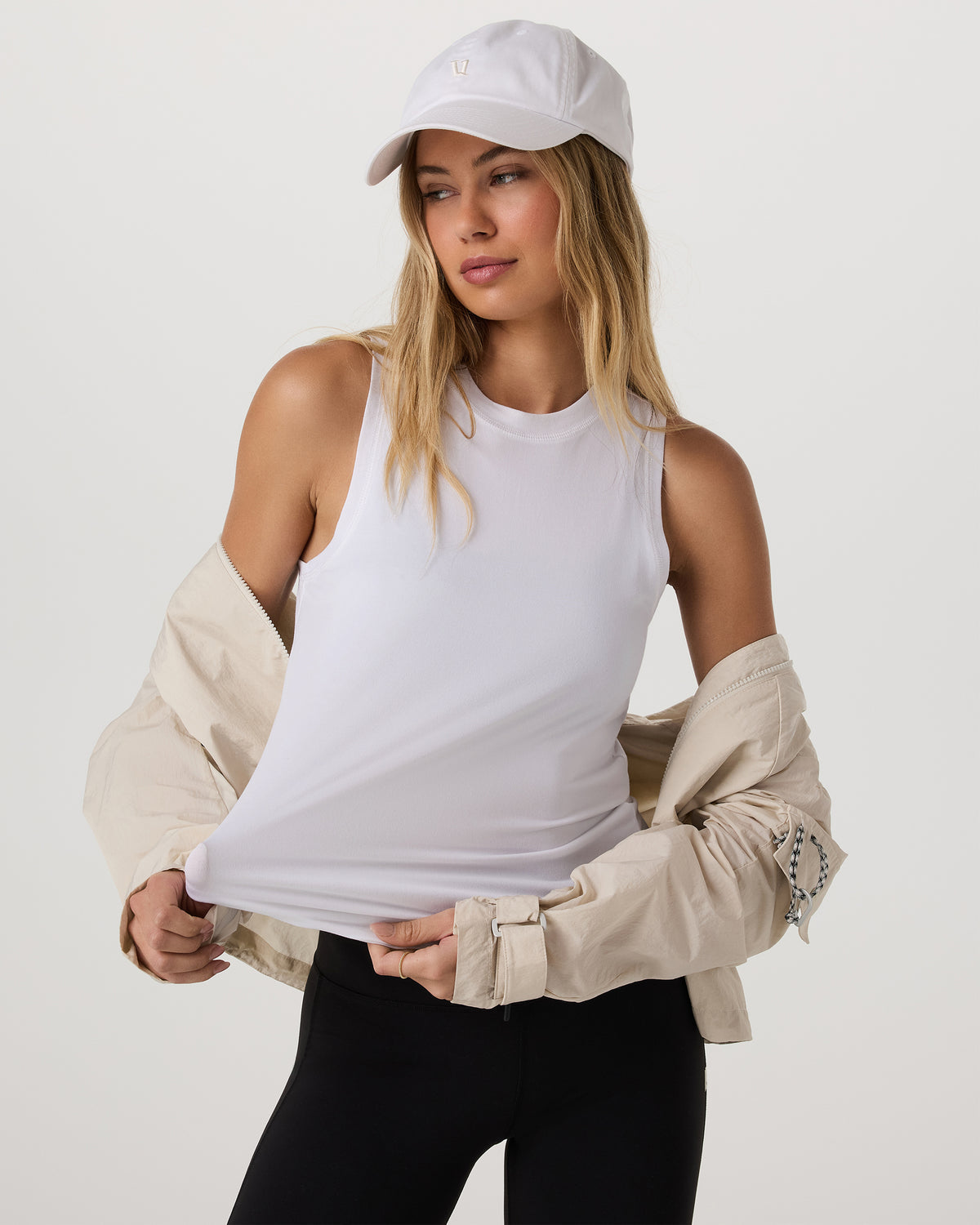 Energy Top Long Women's White Performance Tank Top | Vuori discount