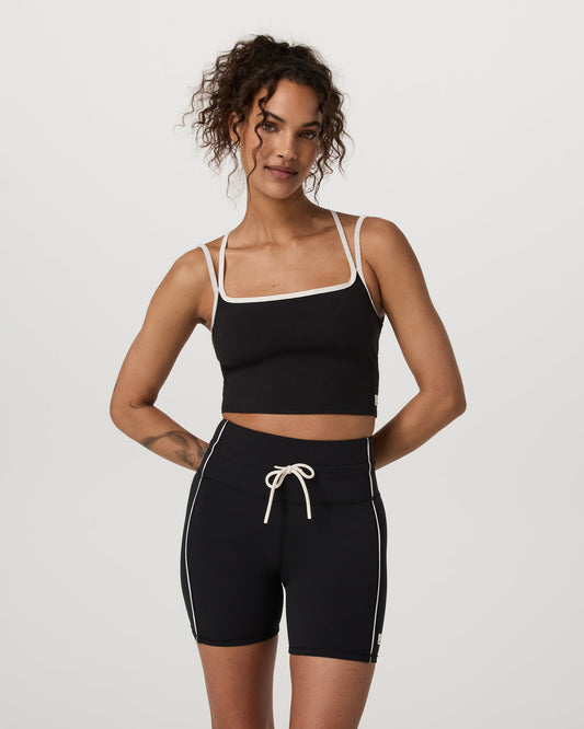 Daily Layered Tank Women's Black Performance Top | Vuori shop