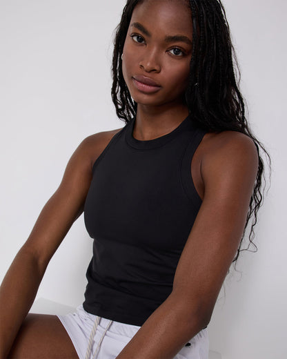 Seamless Surge Tank Black | Vuori shop