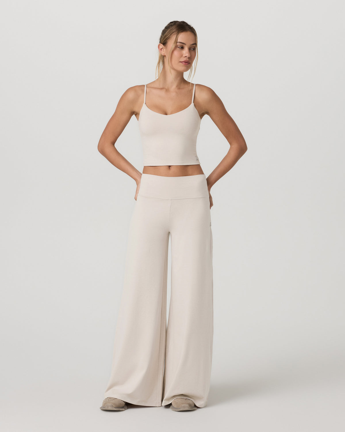 Halo Cami Women's Ecru Heather Performance Knit Top | Vuori sale