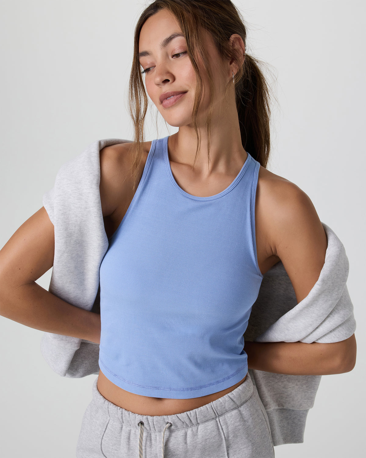 Pose Plyo Tank Women's Bluebell Rib Tank Top | Vuori sale