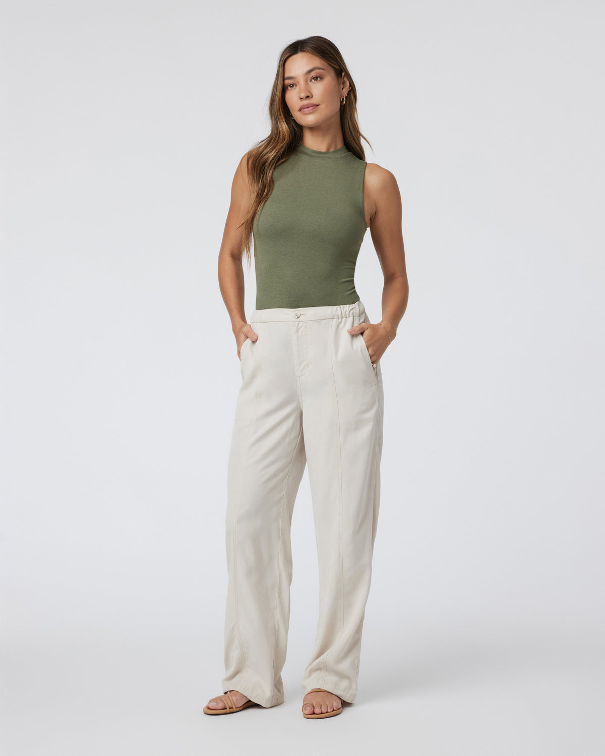 Halo Mock Bodysuit Dark Metal Sleeveless Bodysuit | Vuori online