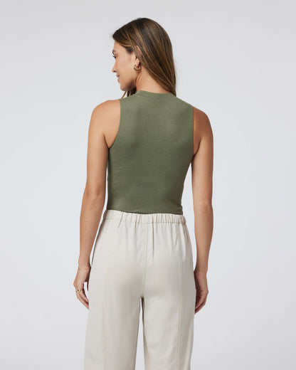 Halo Mock Bodysuit Dark Metal Sleeveless Bodysuit | Vuori online