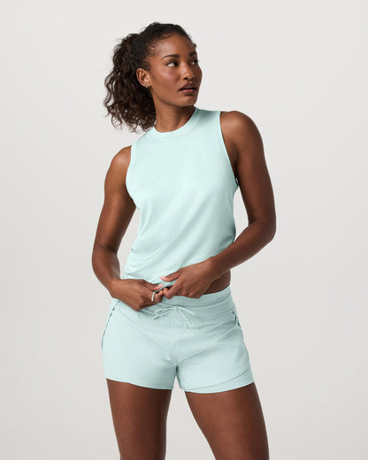 Energy Top - Long Women's Spearmint Heather Tank Top | Vuori online