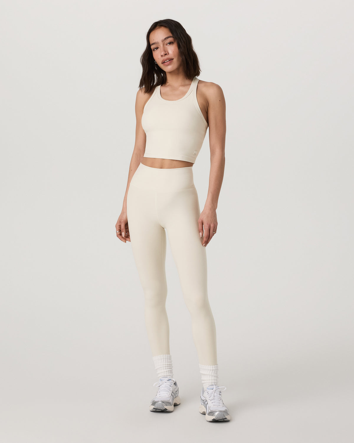 Elevation Racerback Tank Women's Bone Heather Top | Vuori sale