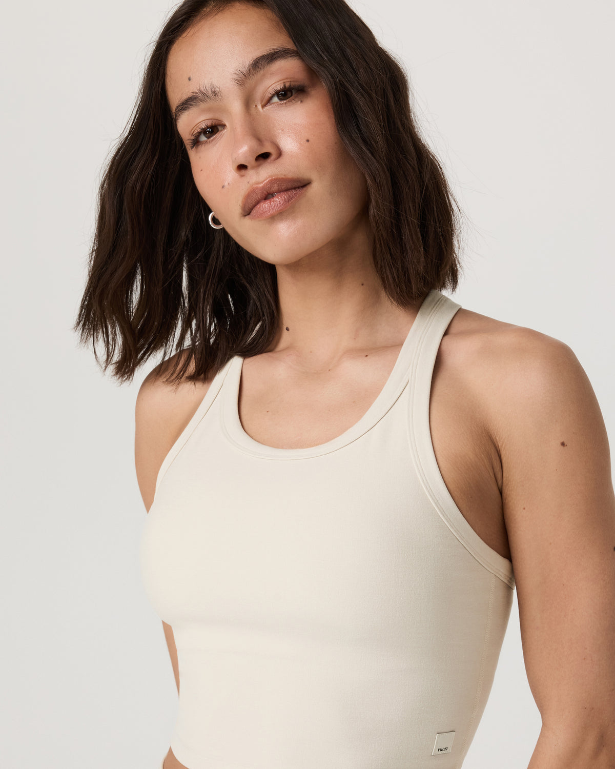 Elevation Racerback Tank Women's Bone Heather Top | Vuori sale