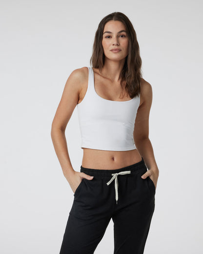 Daily Crop Women's White Crop Tank Top | Vuori onsale