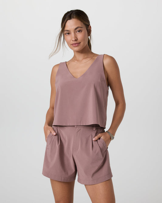 Villa Cropped Tank Zion Rose | Vuori for sale