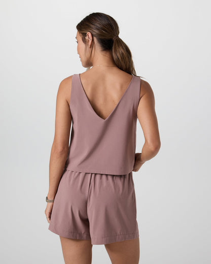 Villa Cropped Tank Zion Rose | Vuori for sale