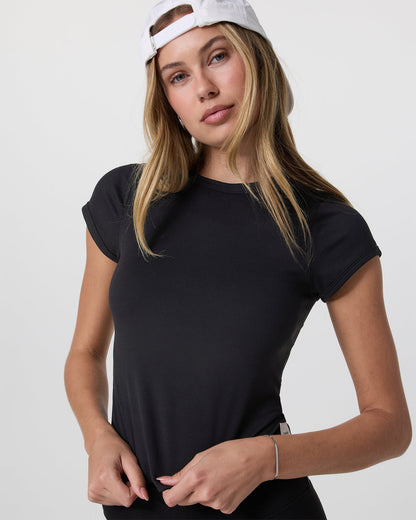 Halo Baby Tee Solid Black | Vuori sale