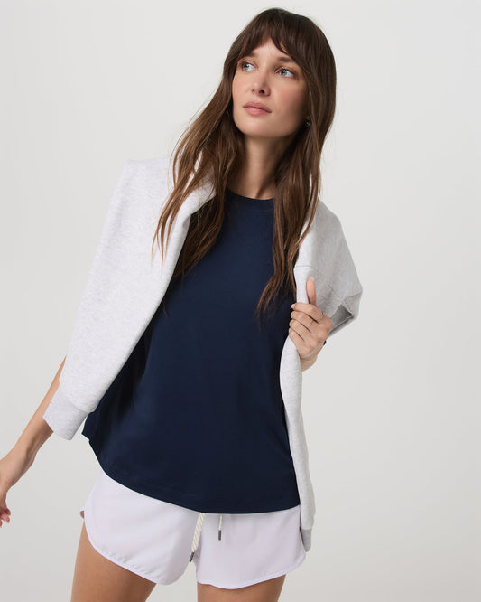 Energy Long Tee Women's Blue Coast Fitness Tee Shirt | Vuori shop