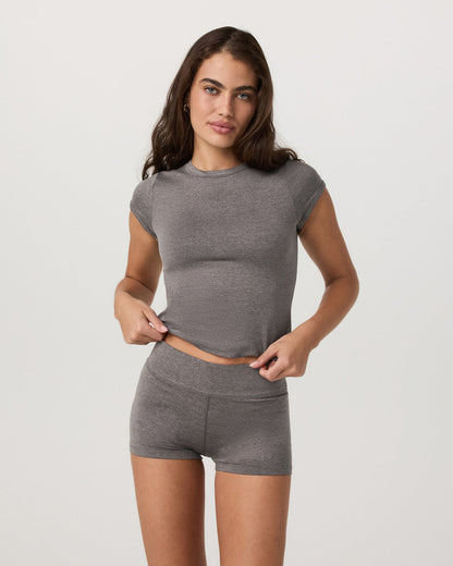Short Sleeve Halo Baby Tee Women's Chia Heather Tee | Vuori onsale