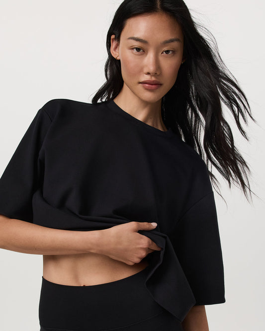 Short Sleeve Maven Oversized Tee Women's Black T-Shirt | Vuori shop