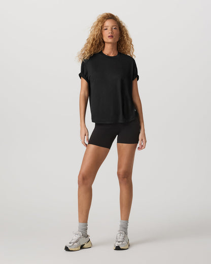 Energy Long Tee Women's Black Heather Fitness Tee Shirt | Vuori sale