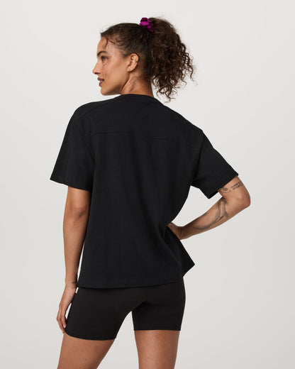 Short Sleeve Heavyweight Oversized Cotton Tee Black | Vuori discount