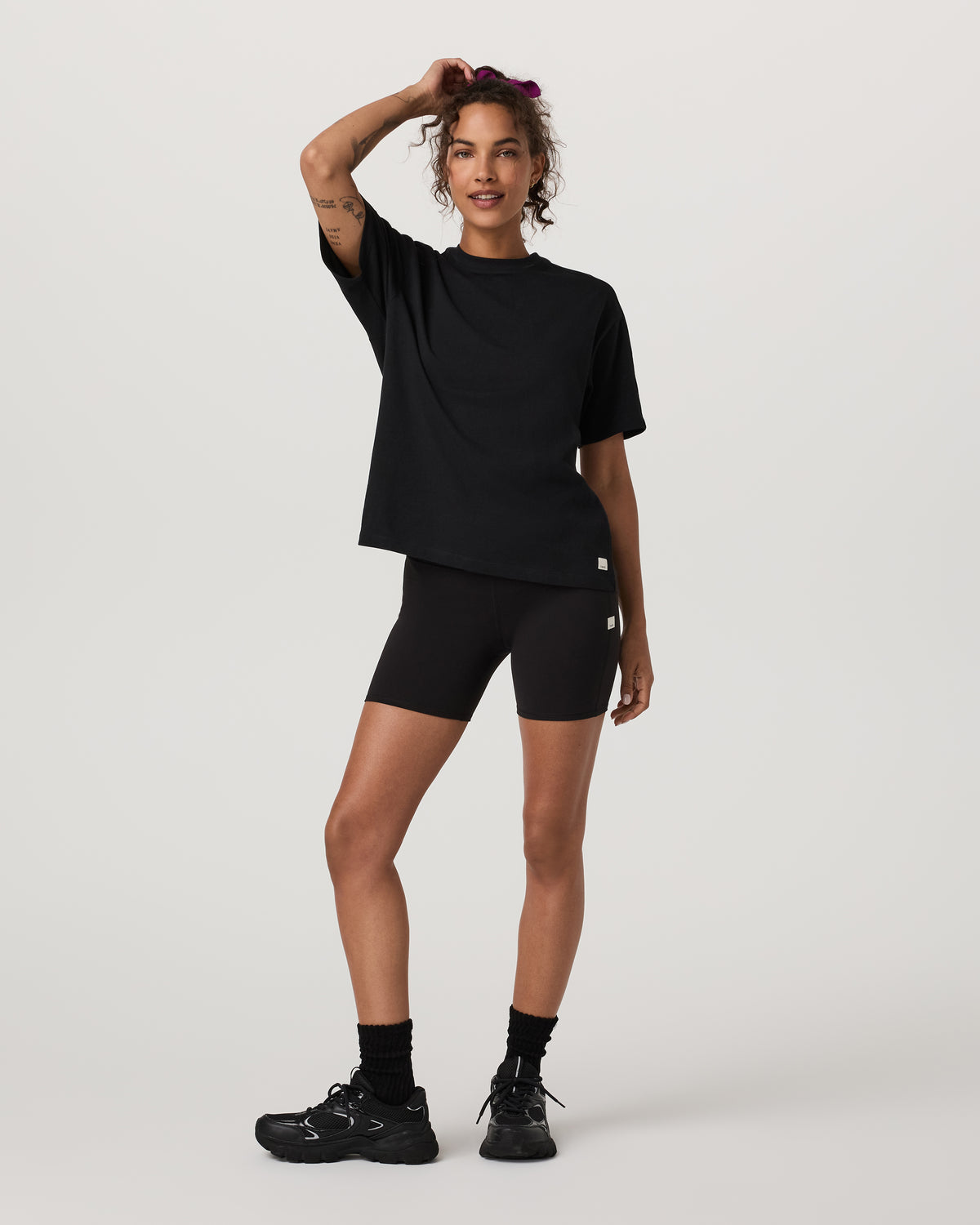 Short Sleeve Heavyweight Oversized Cotton Tee Black | Vuori discount