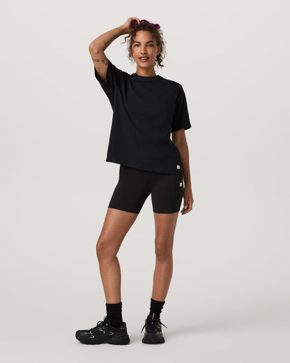 Short Sleeve Heavyweight Oversized Cotton Tee Black | Vuori discount