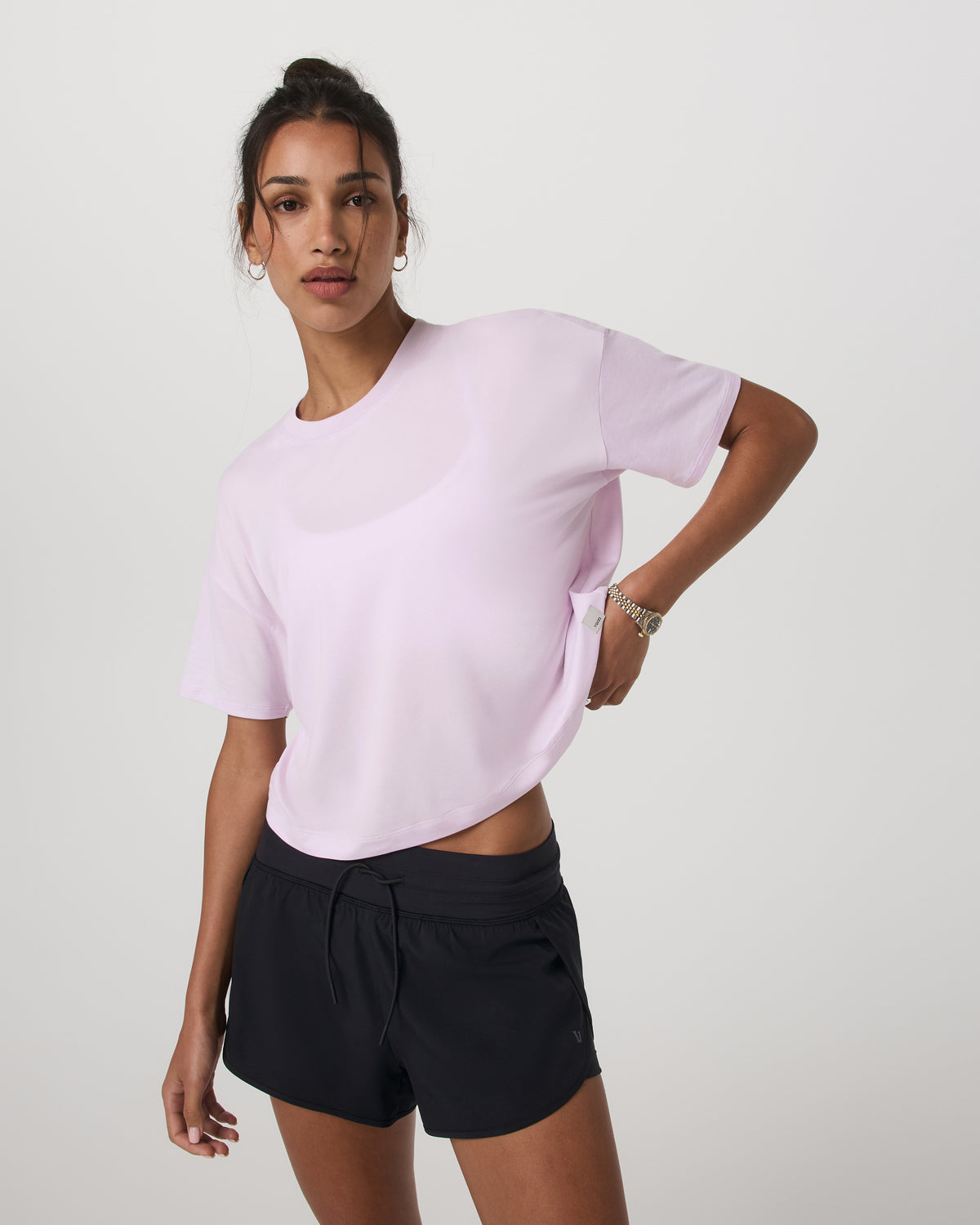 Energy Tee Women's Lilac Breeze Heather Oversized Shirt | Vuori sale