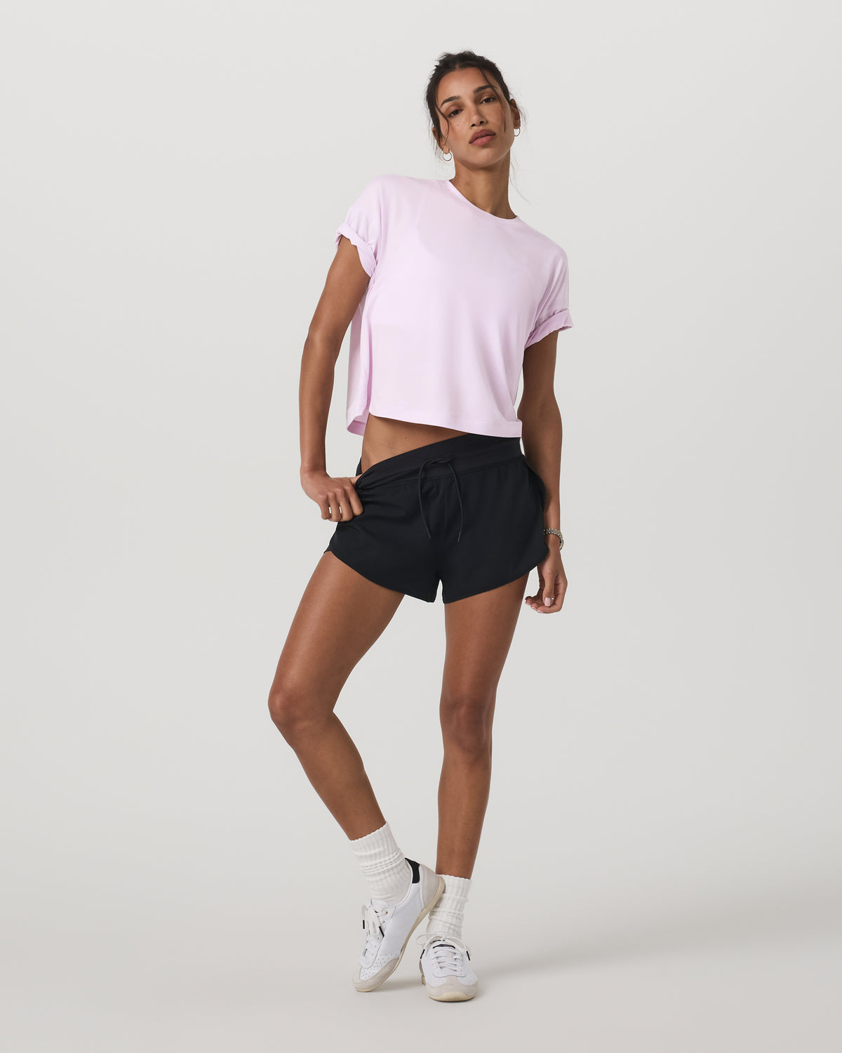 Energy Tee Women's Lilac Breeze Heather Oversized Shirt | Vuori sale