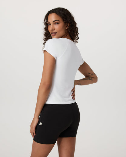 Short Sleeve Seamless Surge Tee White | Vuori onsale