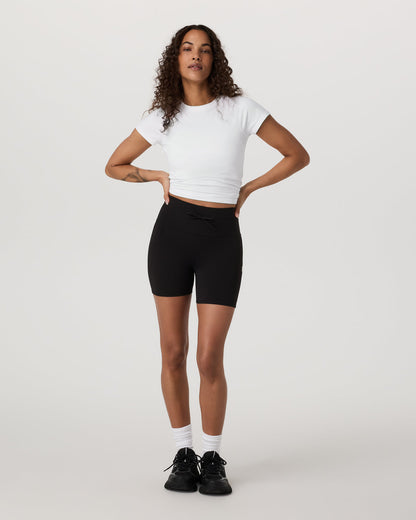 Short Sleeve Seamless Surge Tee White | Vuori onsale