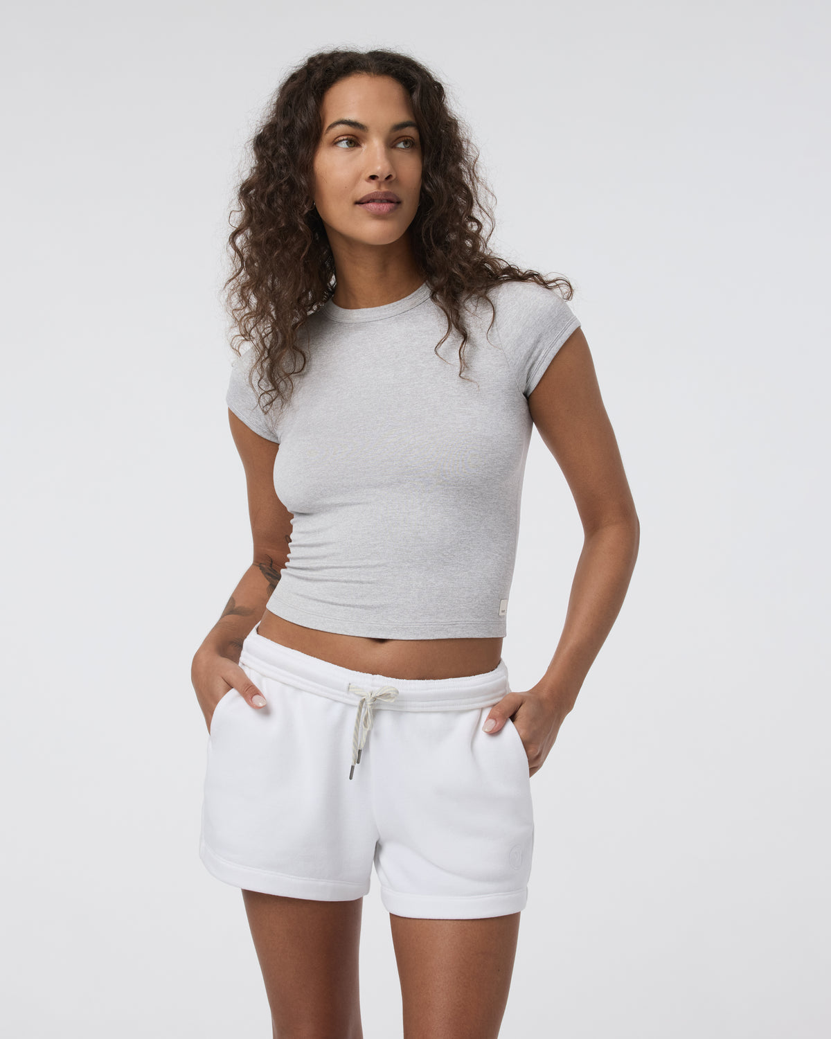 Halo Baby Tee Pale Grey Heather | Vuori online