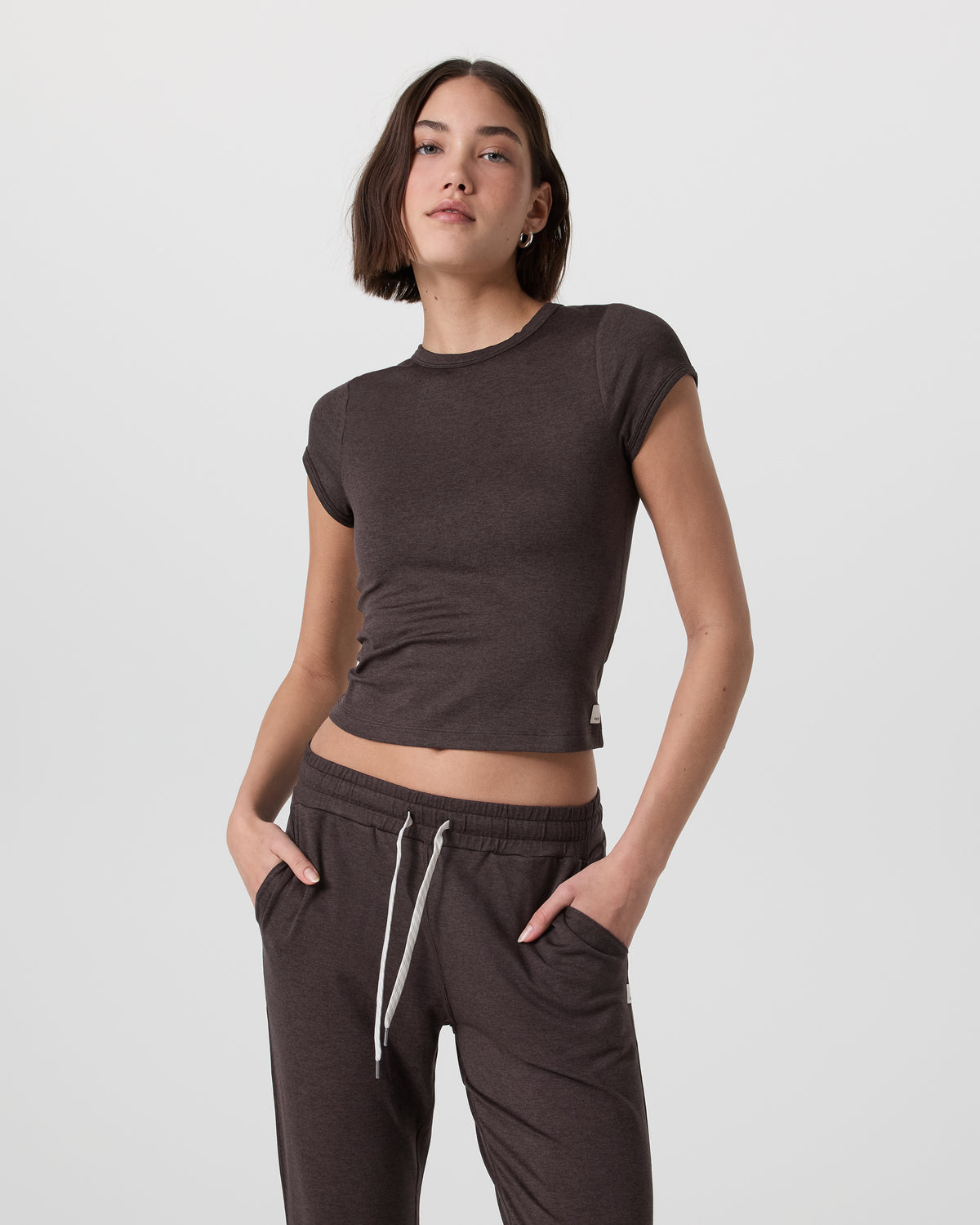 Halo Baby Tee Java Heather | Vuori discount