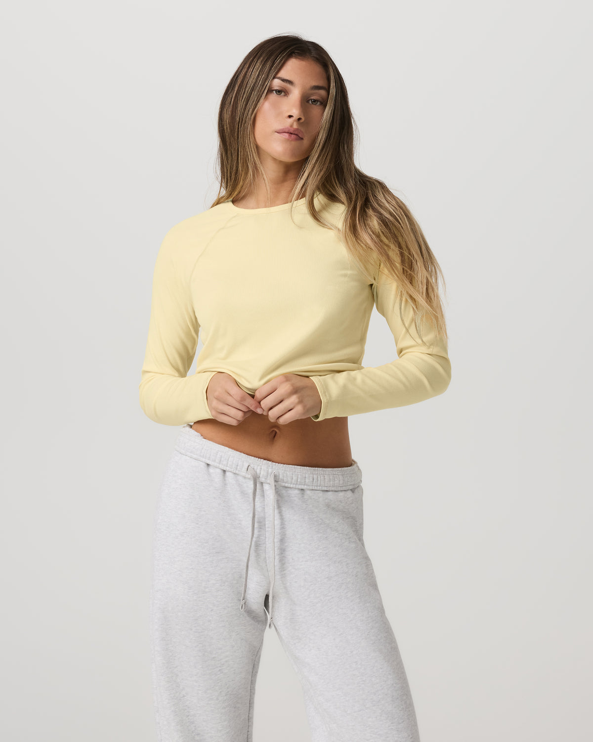 Long Sleeve Pose Crew Women's Lemon Snap Long Sleeve | Vuori online