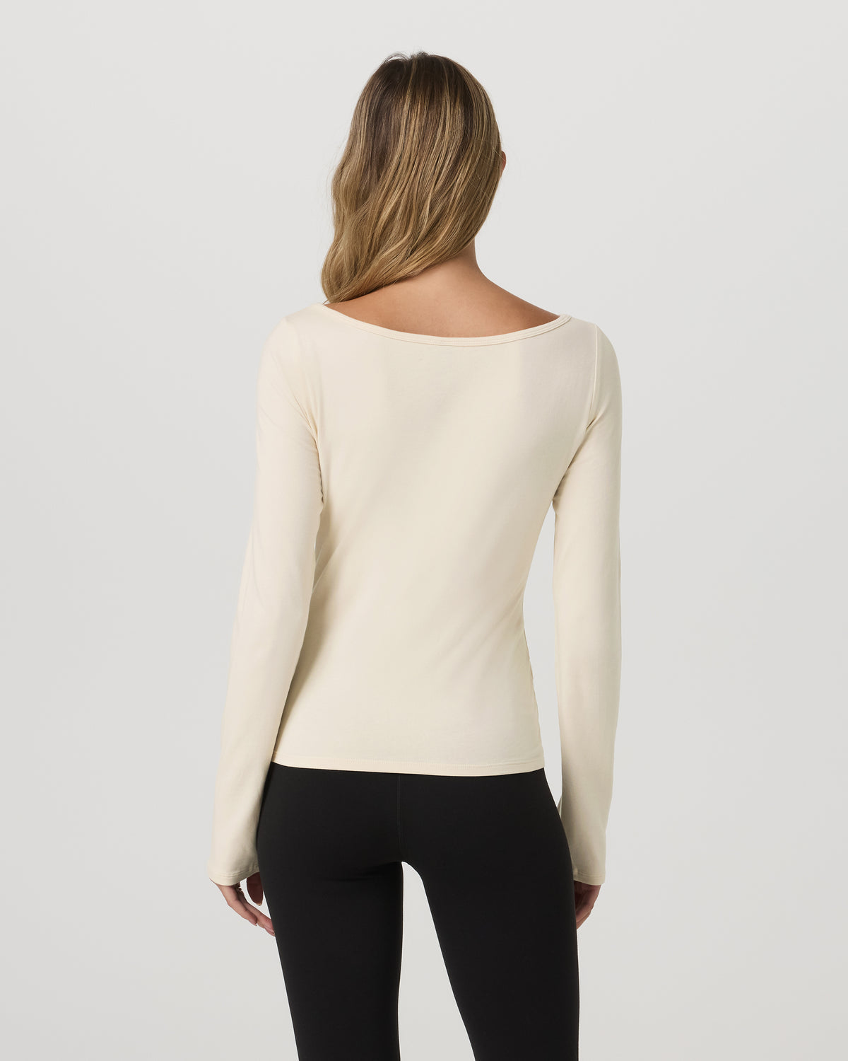 Long Sleeve Tuvalu Boat Neck Bone | Vuori online