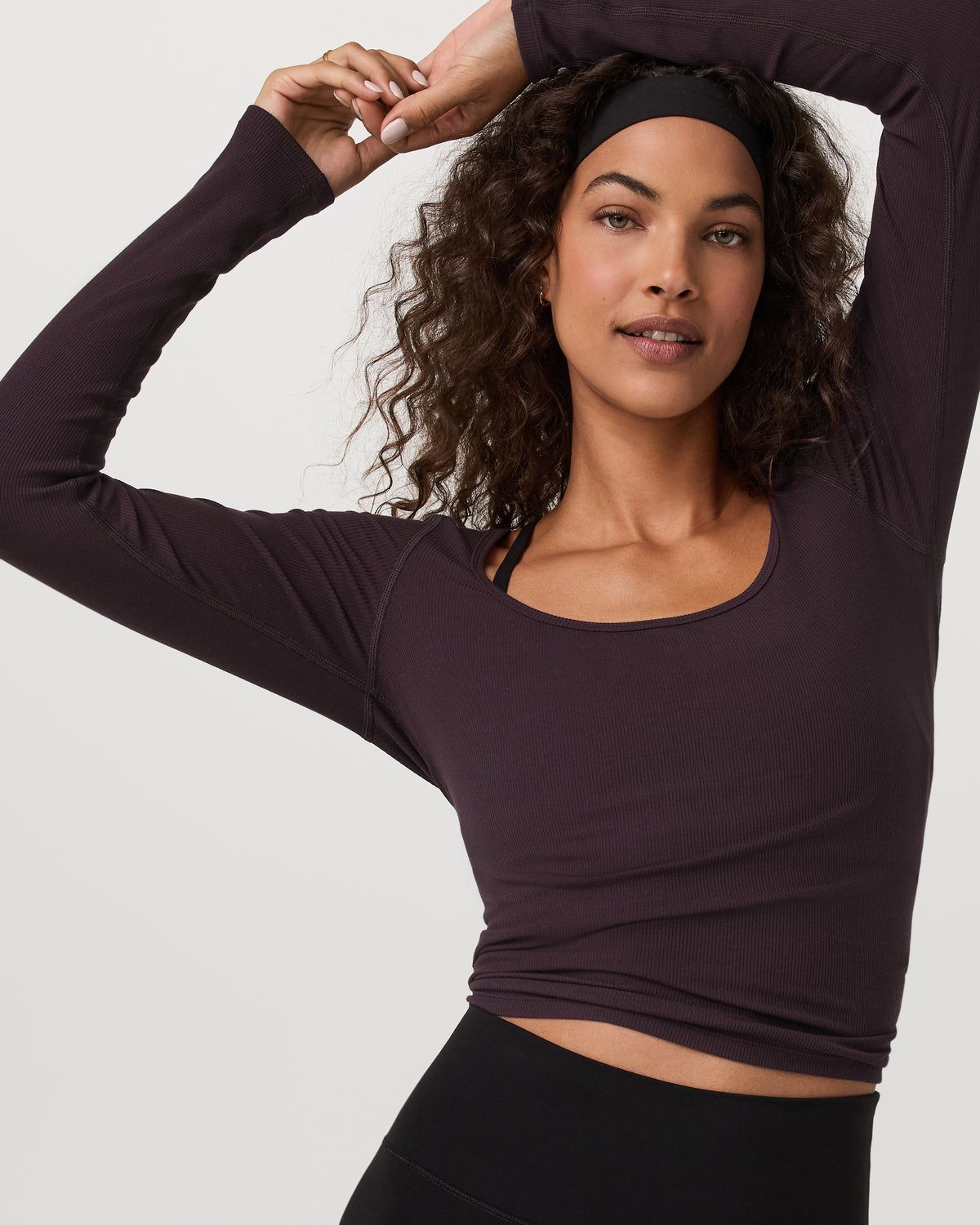 Long Sleeve Cove Ultra Scoop Women's Raisin Shirt | Vuori online