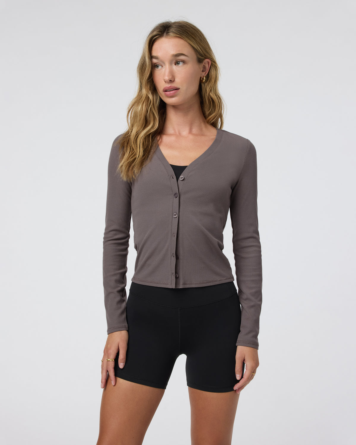 Long Sleeve Pose Cardigan Chia Ribbed Cardigan | Vuori outlet