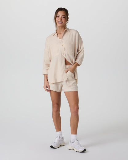 Trestles Twill Button Up Sand Dollar | Vuori sale