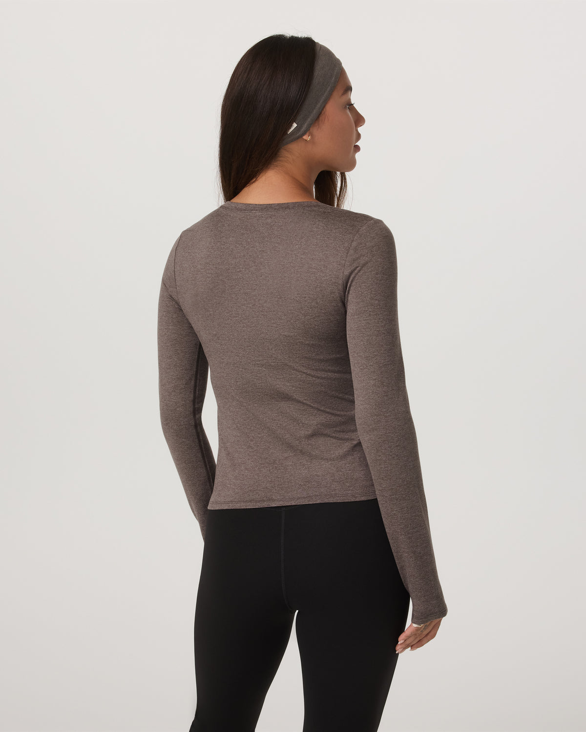 Women's Long Sleeve Halo Essential Scoop Chia Heather | Vuori onsale