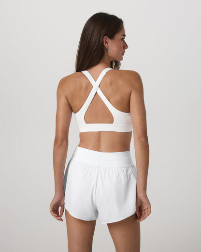 Daily Form Bra Women's White Racerback Sports Bra | Vuori online