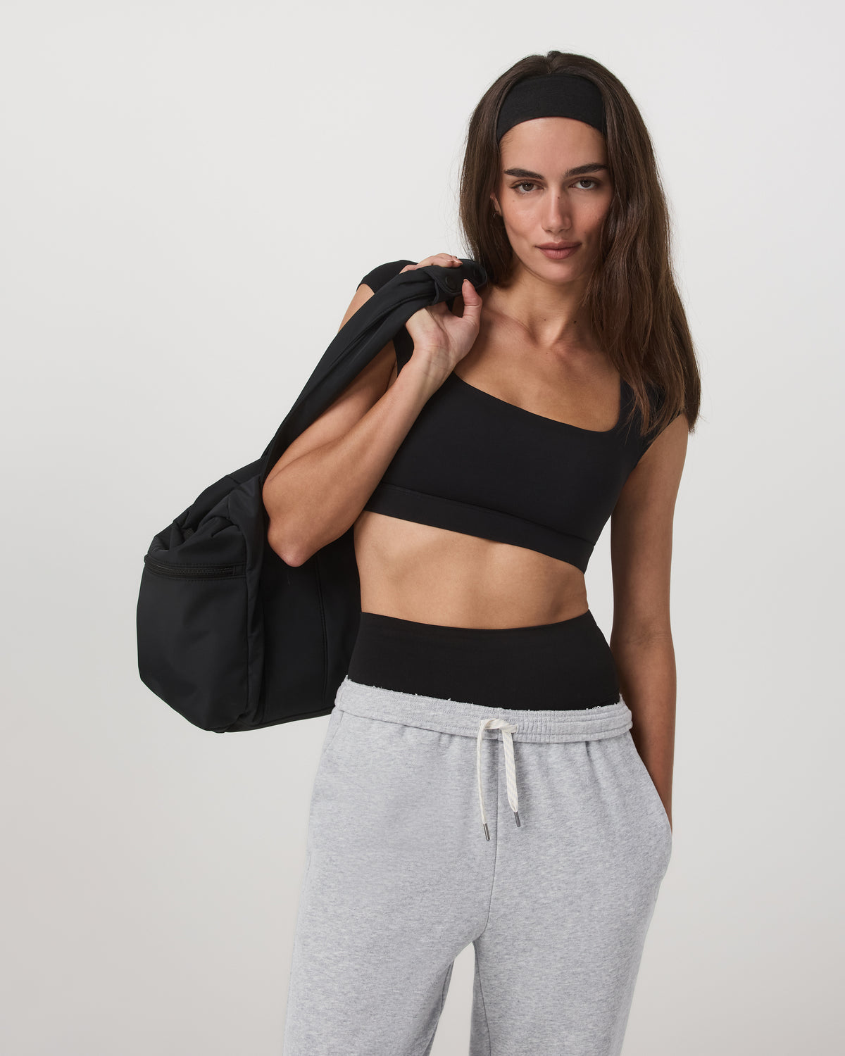 Vuori AllTheForm™ Short Sleeve Bra Women's Black Sports Bra | Vuori discount