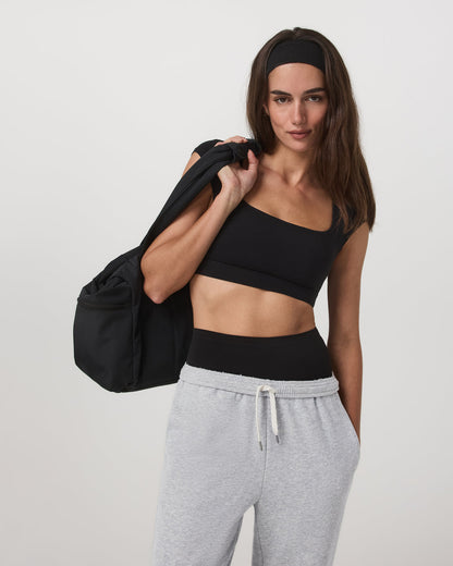 Vuori AllTheForm™ Short Sleeve Bra Women's Black Sports Bra | Vuori discount
