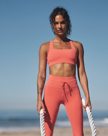 Daily Form Bra Women's Bright Coral Sports Bra | Vuori outlet