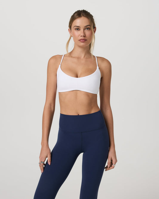 Vuori AllTheFeels™ Strappy Back Bra Women's White Sports Bra | Vuori discount