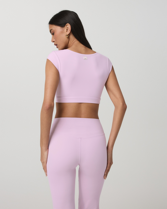 Vuori AllTheForm™ Short Sleeve Bra Women's Orchid Whisper Bra | Vuori onsale