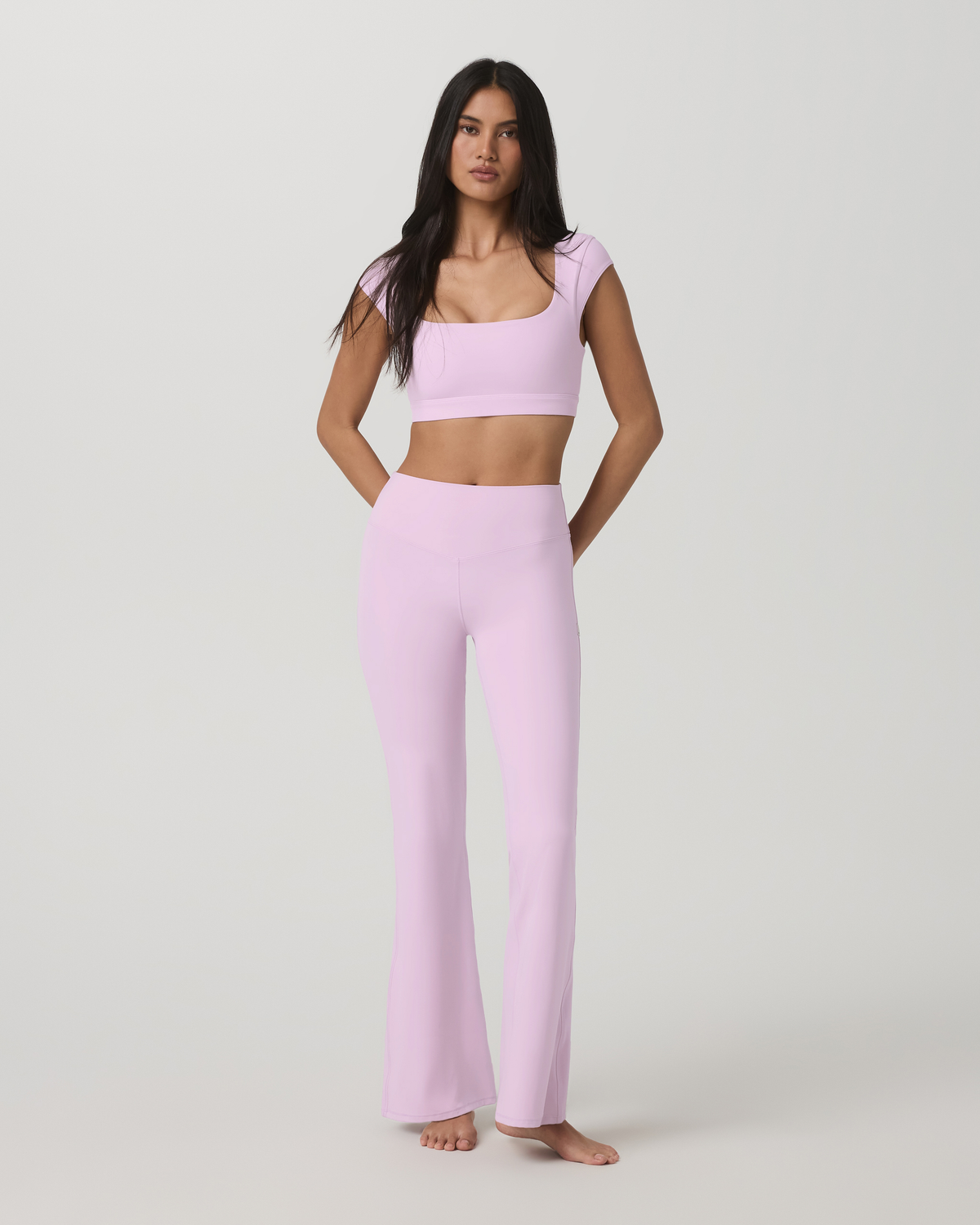 Vuori AllTheForm™ Short Sleeve Bra Women's Orchid Whisper Bra | Vuori onsale