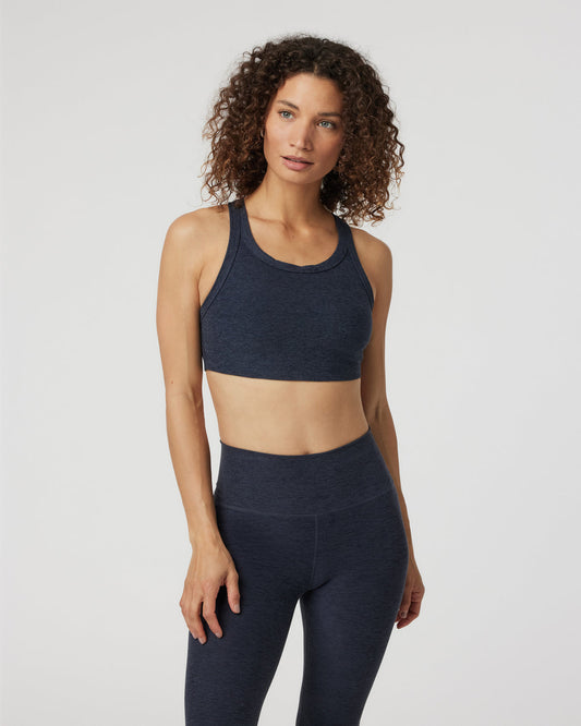 Elevation Racer Bra Midnight Racerback Sports Bra | Vuori outlet