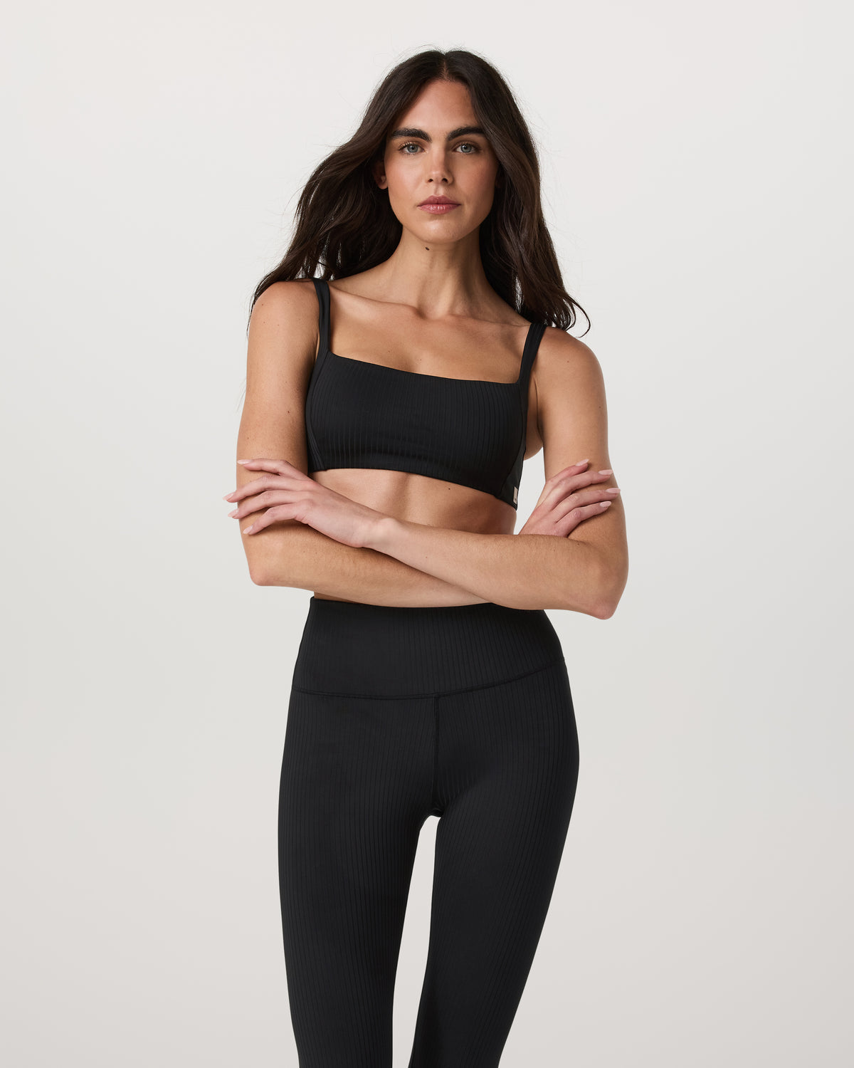 Inversion Rib Bra Women's Black Sports Bra | Vuori sale