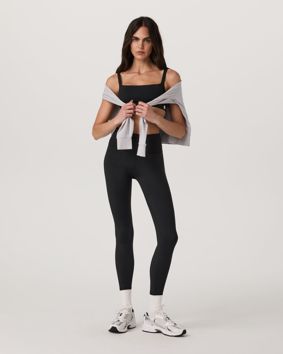 Inversion Rib Bra Women's Black Sports Bra | Vuori sale